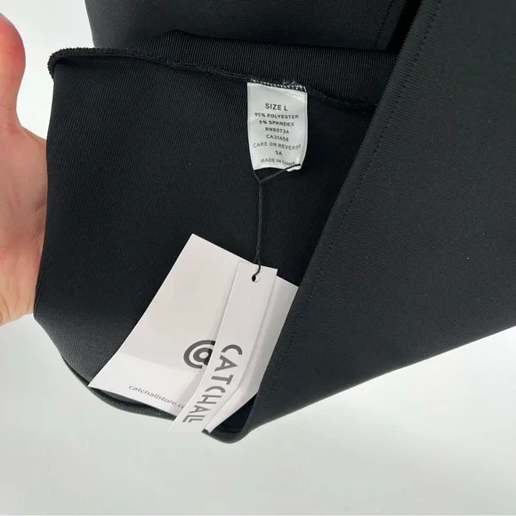 NWT Catchall Naomi Black Strapless Feather Trimmed Bandage Maxi Bodycon Dress - Picture 13 of 16